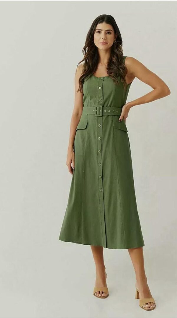 Vestido em linho